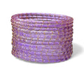 Light Purple Raindrop Glass Bangles High Quality Kashmiri Bangles (Set of 12)