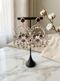 Latija Peacocks Dangler Earrings