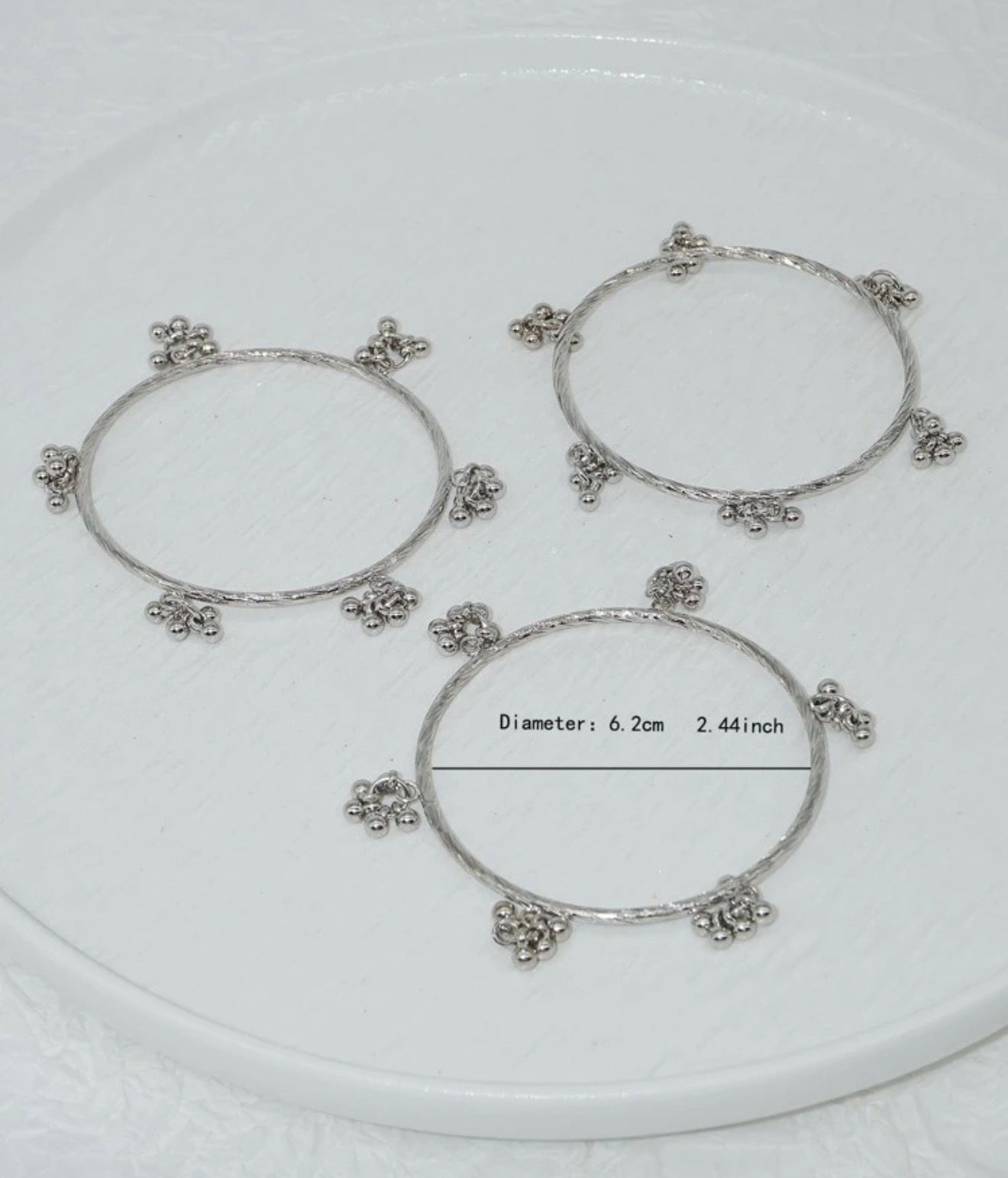 Kashmiri Bangle Twisted (Set of 3) Size 2.8