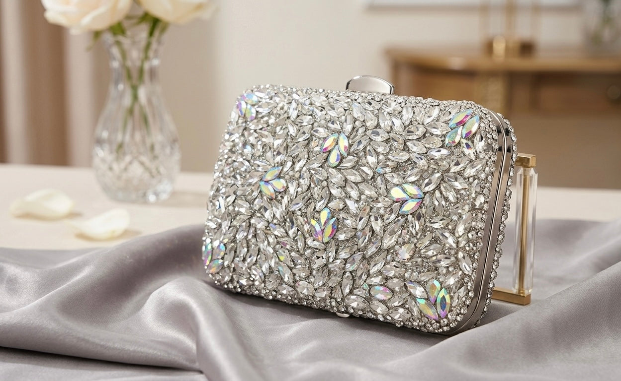 Silver Handmade Clutches for weddings or special Occasions.