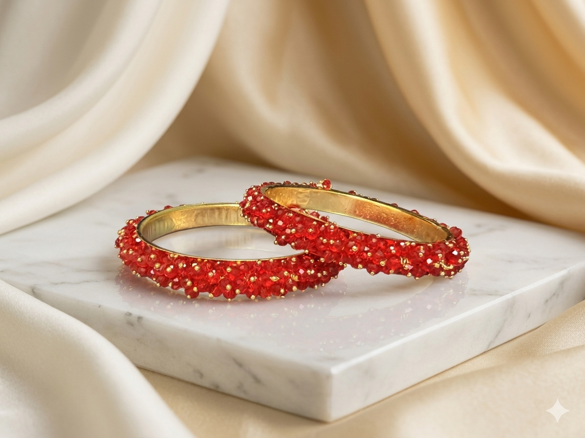 Beaded Kara (Set of 2, size 2.10)