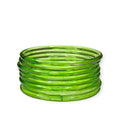 Light Green Jelly Bangles – Premium Transparent 4mm Borosil Glass Bangles for Women (Set of 8 )Ethnic & Western Wear