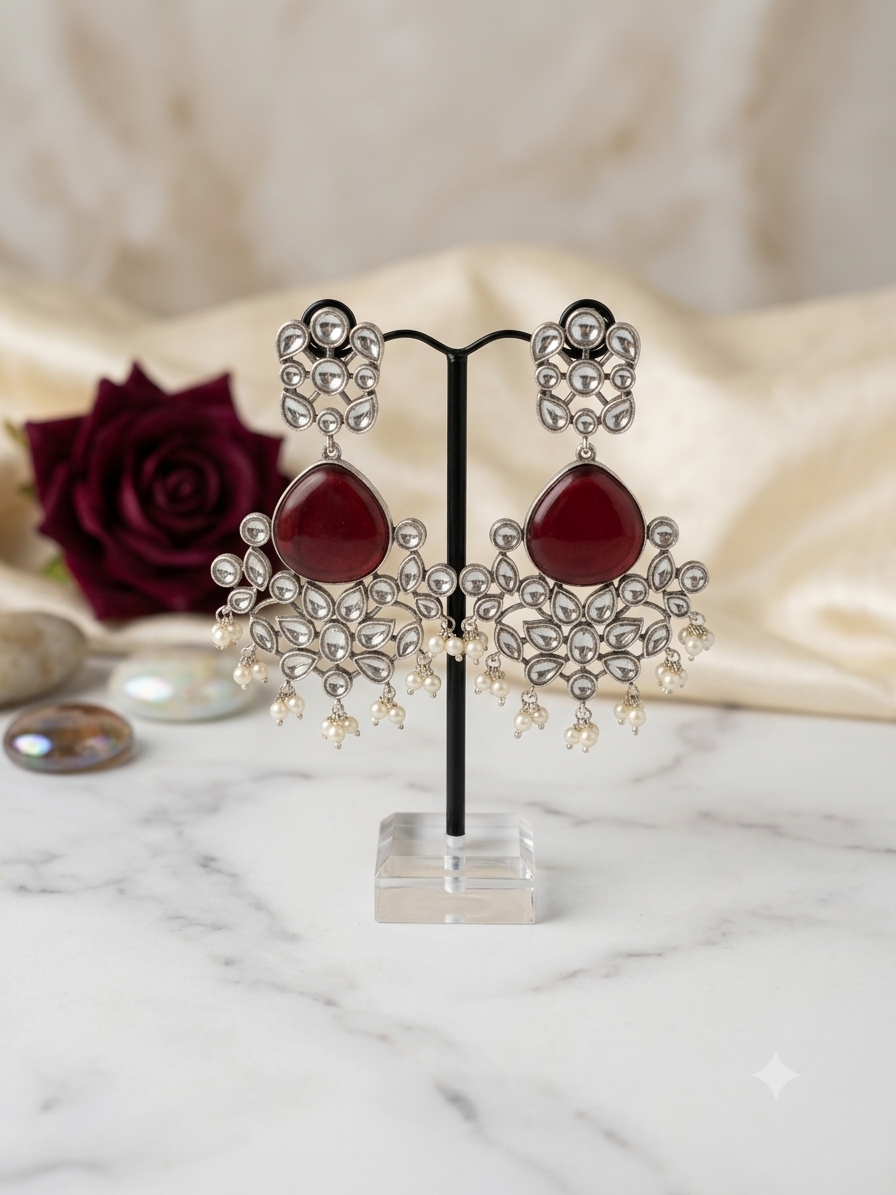Floral Dangler Earrings
