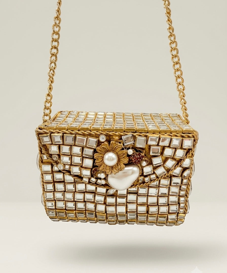 Turkish Kundan Clutches for Weddings Party Special occasions Formal wear