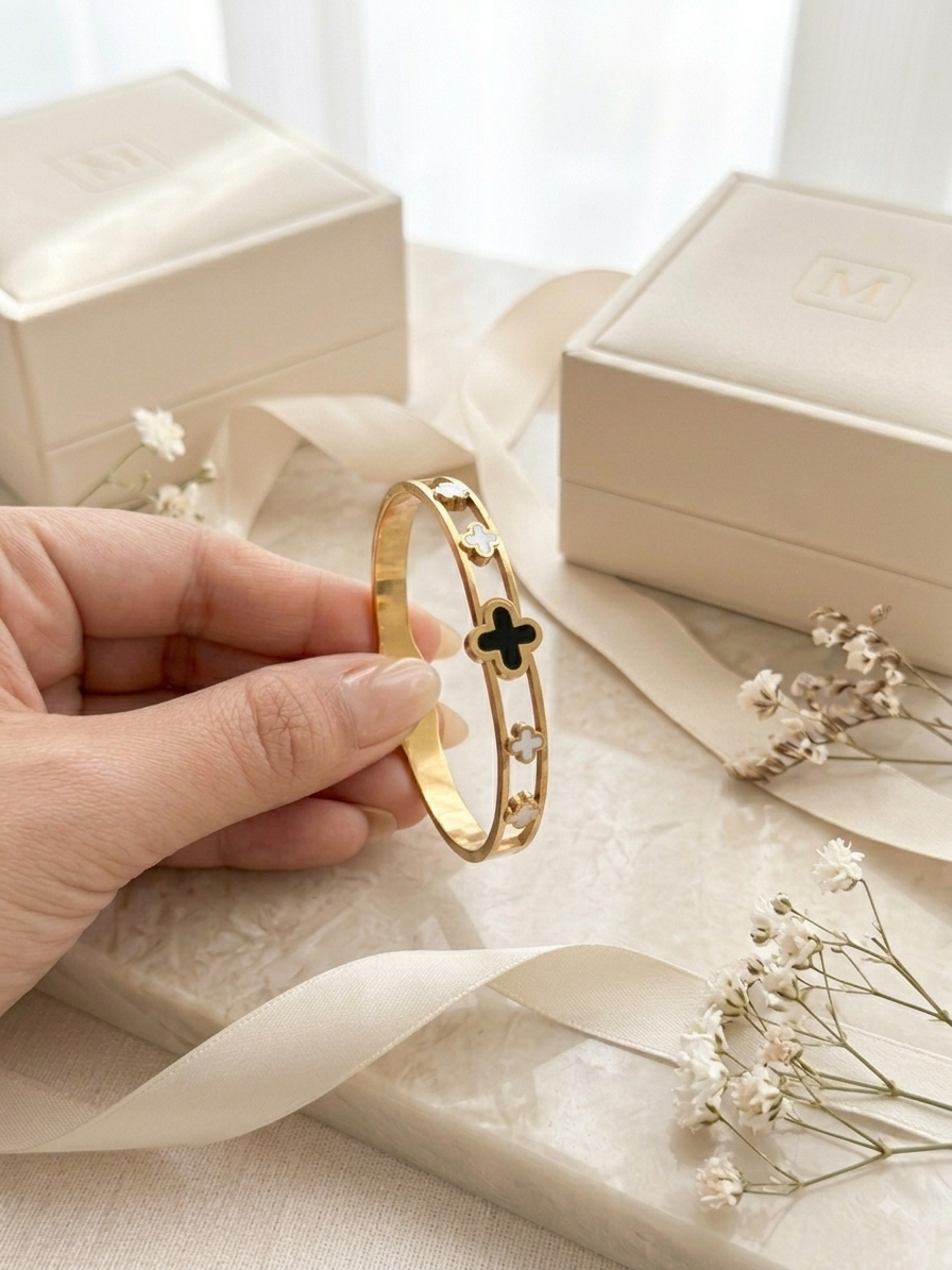 Premium Stainless Steel Bangle Bracelet for Women | Adjustable One Size |Daily Wear & Casual Jewelry
 Stainless Steel Open Cuff Bangle