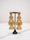 Falguni Premium Gold Jhumki Brass Earrings