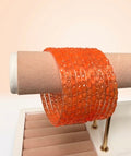 Orange Raindrop Bangles Trending Kashmiri Bangles