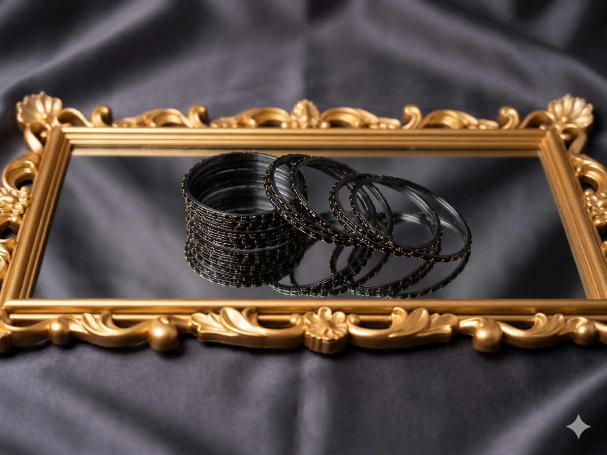 Black Raindrop Bangles Trending with Kashmiri Bangles for Special Occasions Eid Weddings