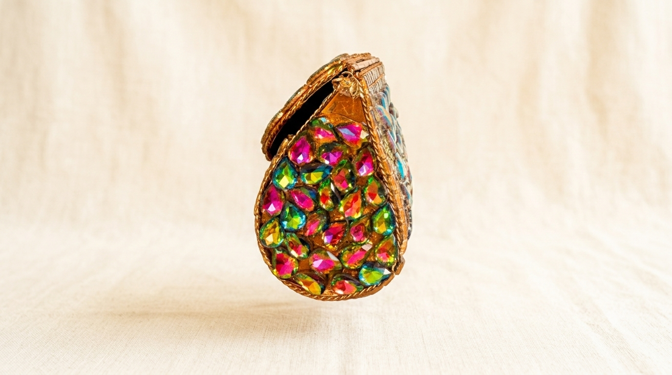 Turkish Kundan Clutch Large Size 
 (Free Delivery)