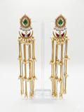 Kashmiri Golden Dangler Earrings