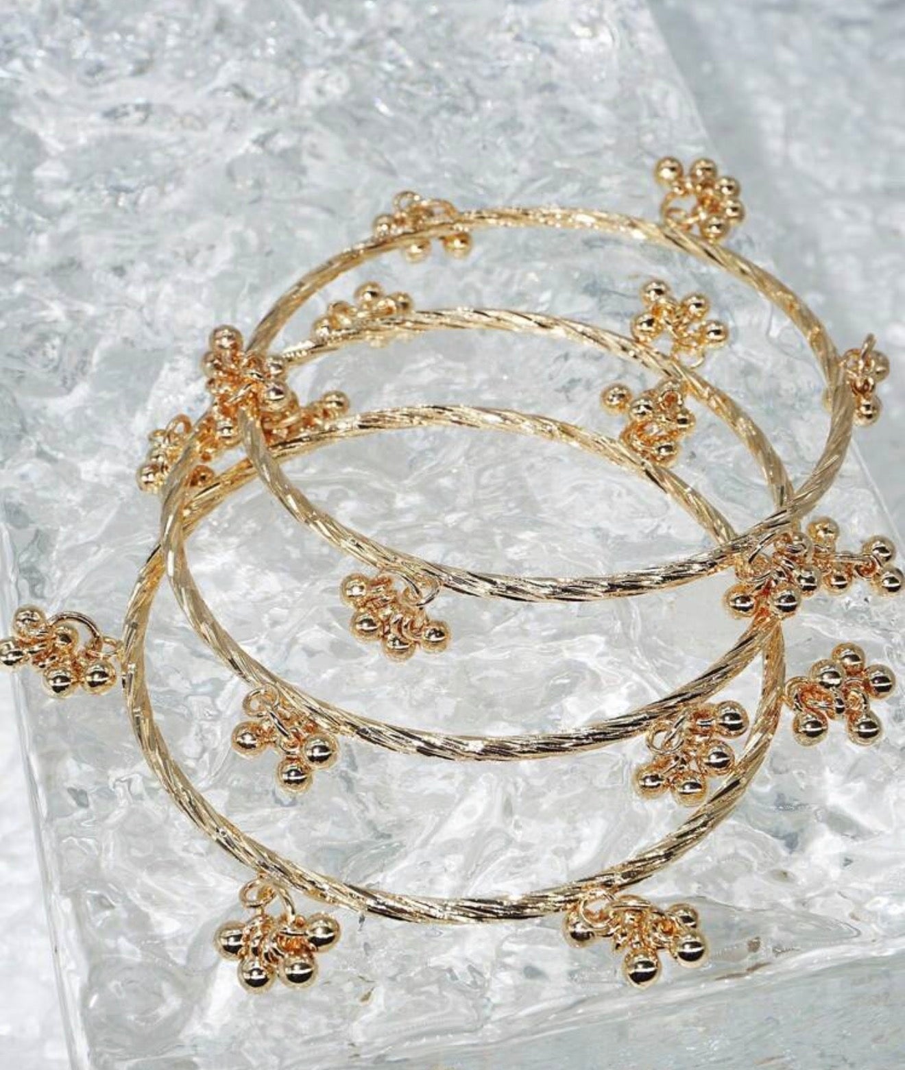 Kashmiri Bangle Twisted (Set of 3) Size 2.8