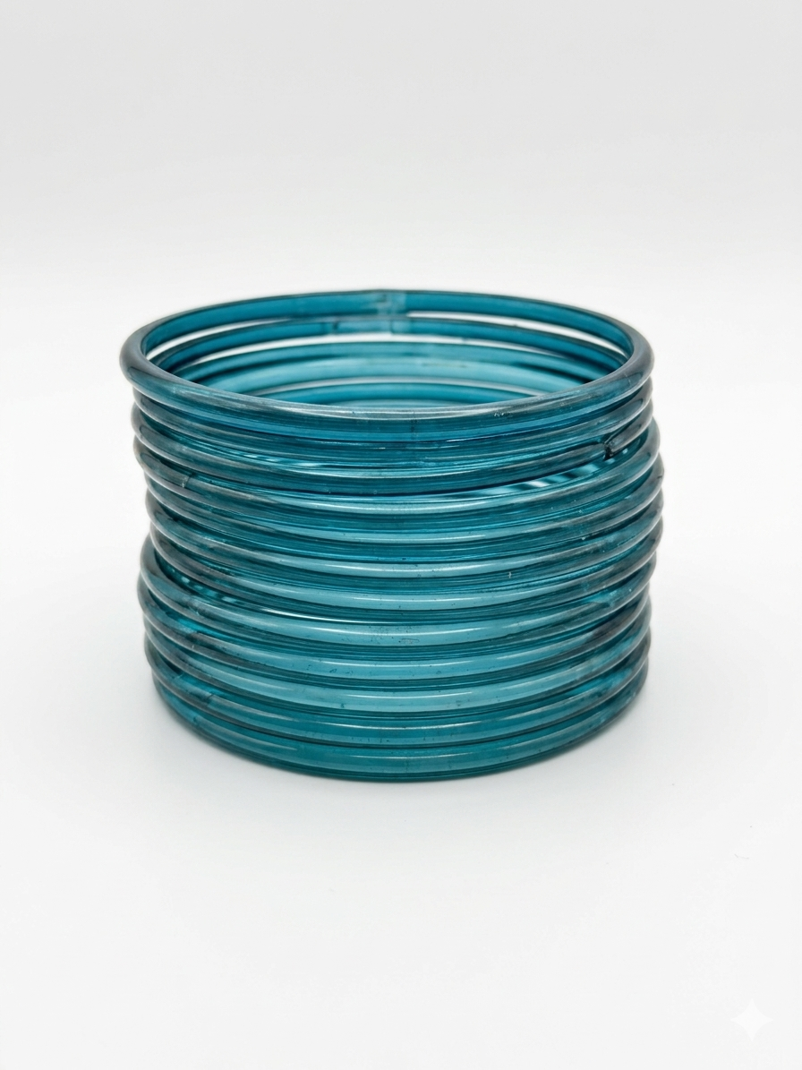 Jade Glass Thin Jelly Bangles Trending