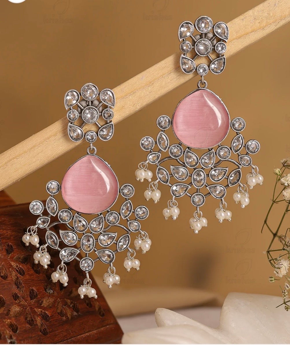 Floral Dangler Earrings