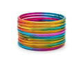 Multicolored Thin Glass Jelly Bangles Trendy