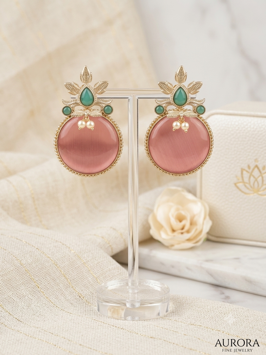 Olive Stud Earrings
