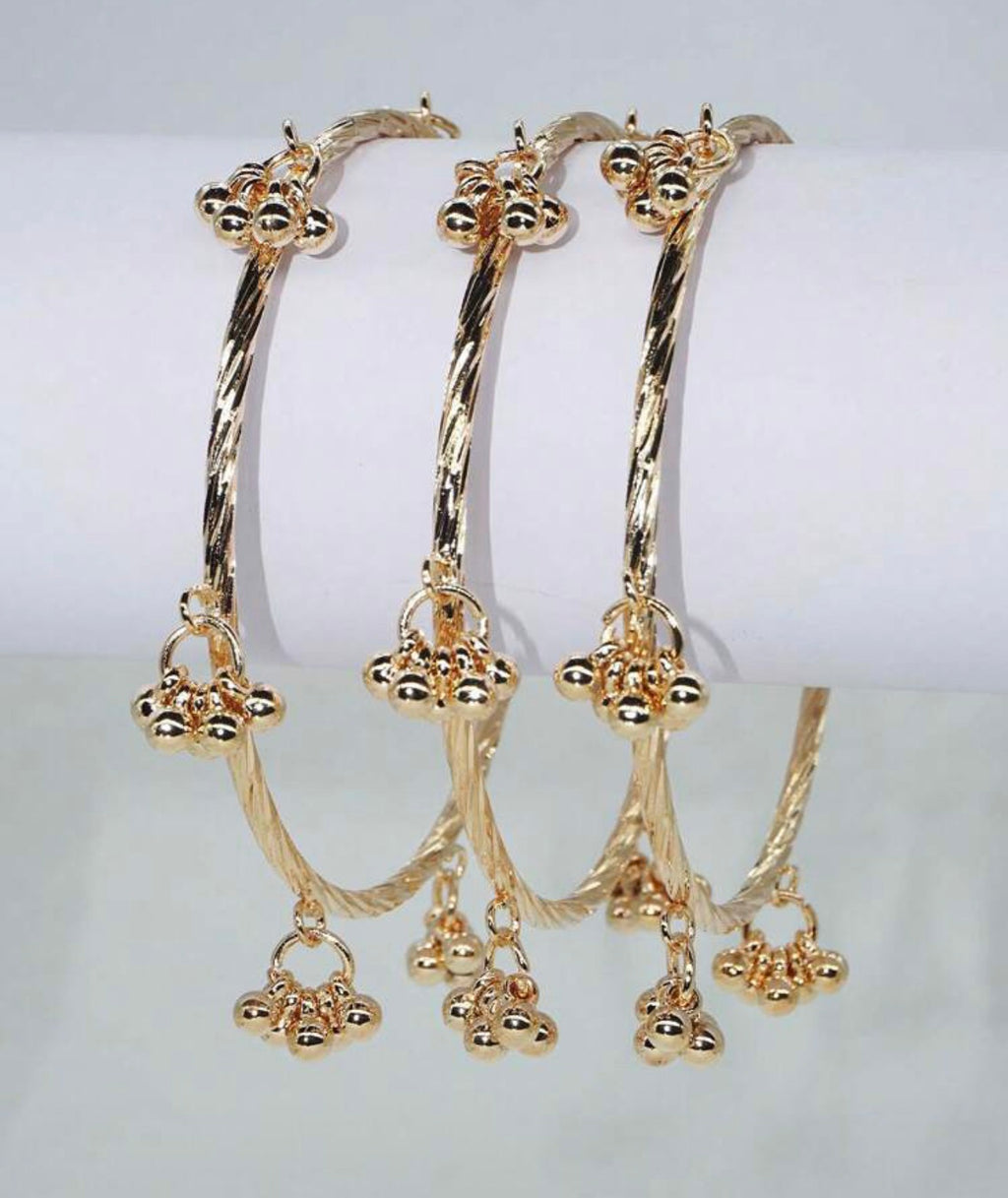 Kashmiri Bangle Twisted (Set of 3) Size 2.8