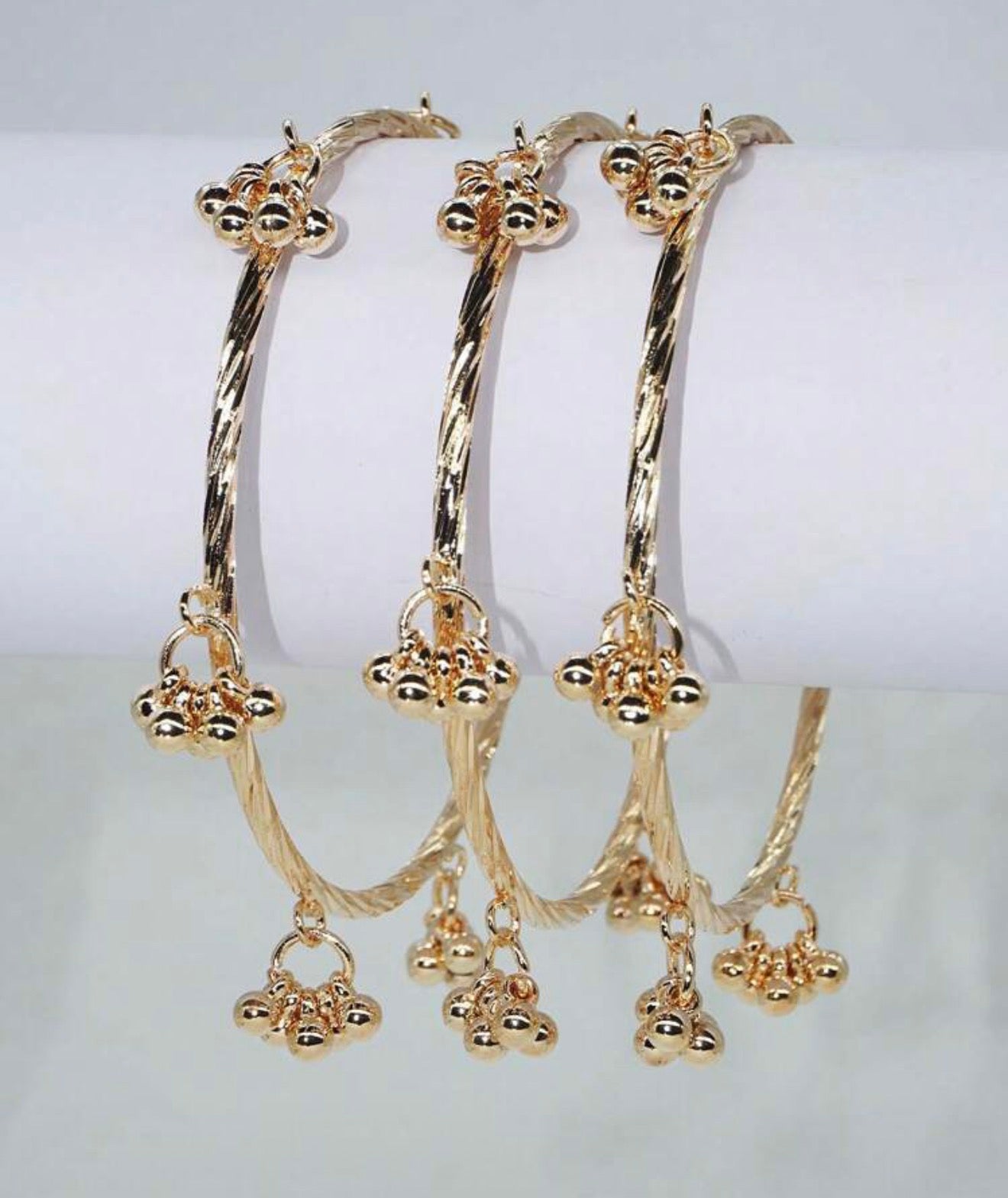 Kashmiri Bangle Twisted (Set of 3) Size 2.8