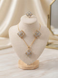 Diamond Style Pendant Set with Ring
