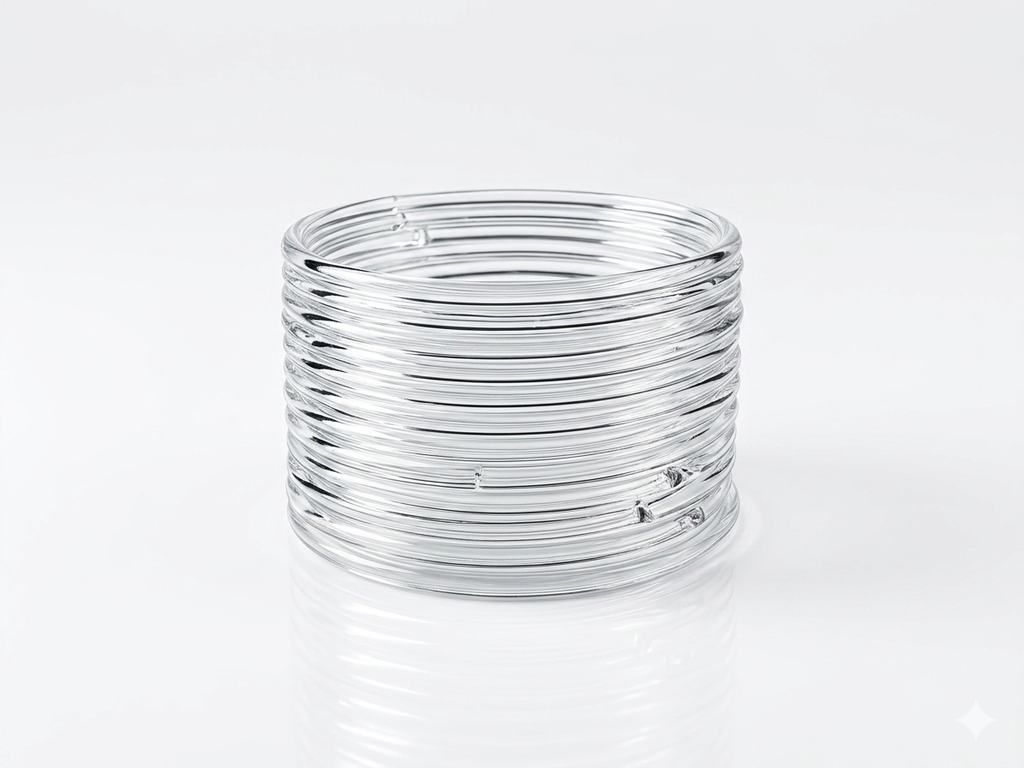 Clear Glass Thin Jelly Bangles Trendy Kashmiri Bangles