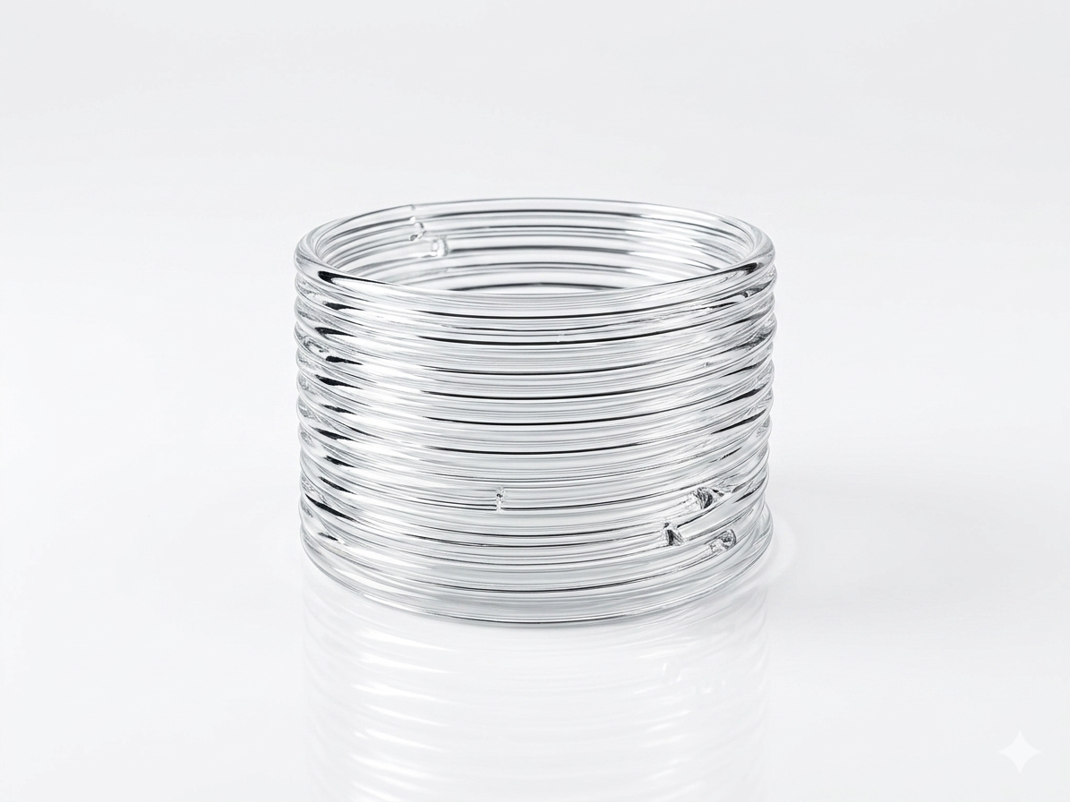 Clear Glass Thin Jelly Bangles Trendy Kashmiri Bangles