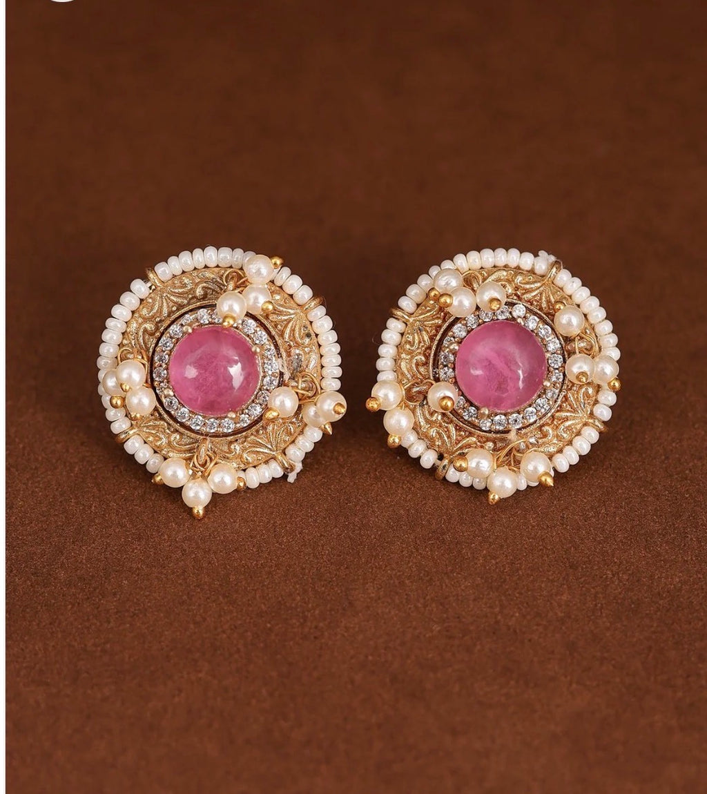 Heer Premium Gold stud Earrings
