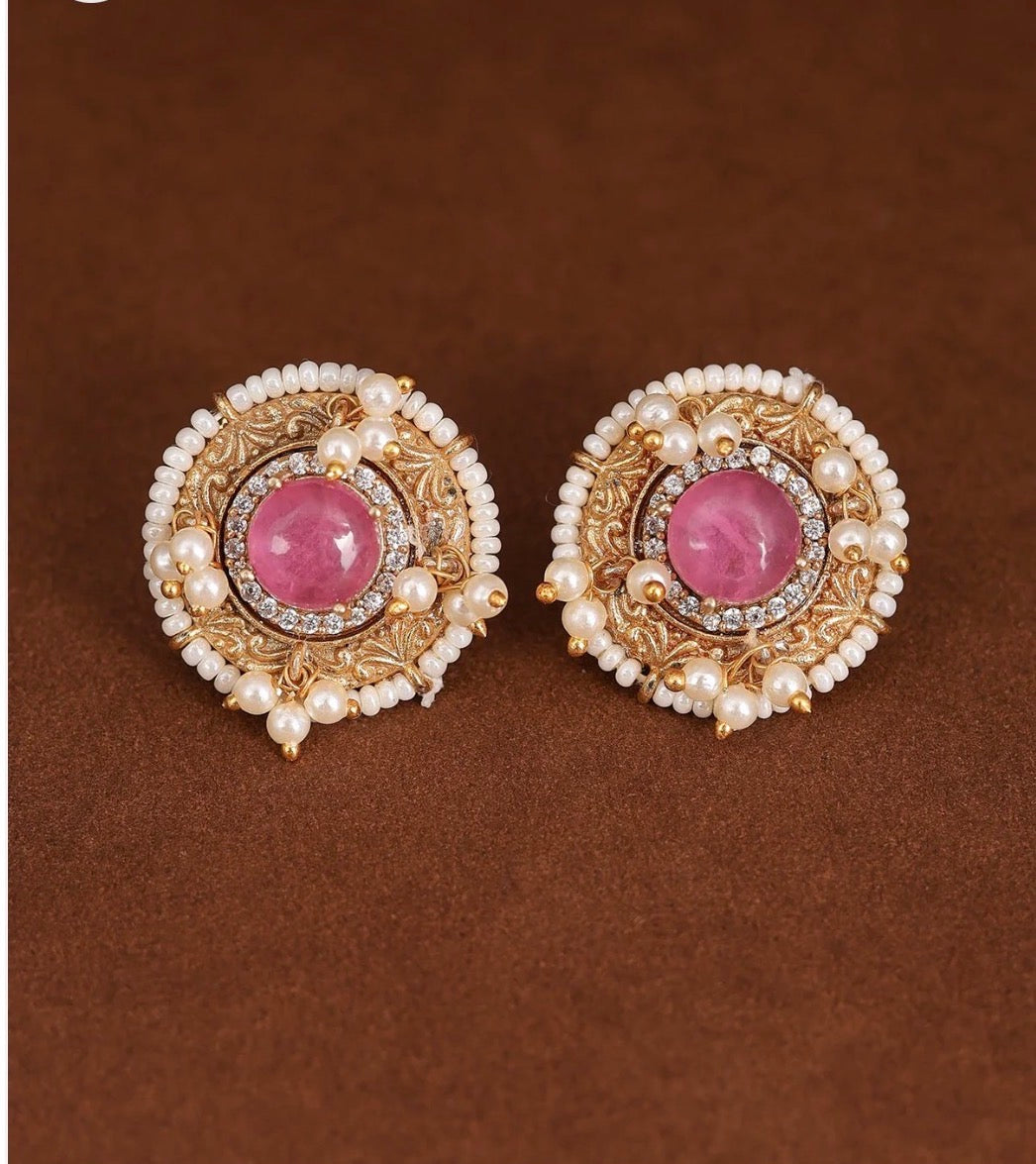 Heer Premium Gold stud Earrings