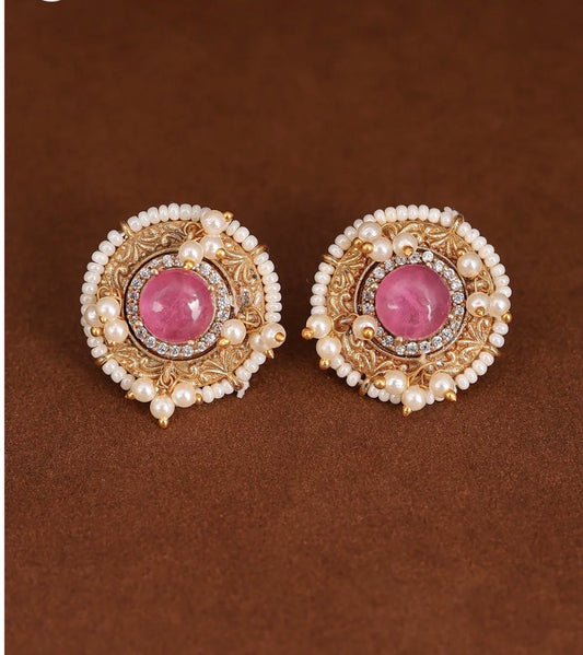 Heer Premium Gold stud Earrings