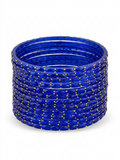 Dark Blue Raindrop Bangles Trendy Kashmiri Bangles