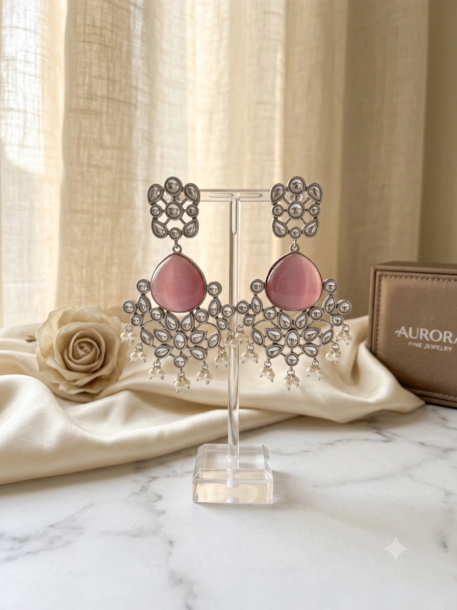 Floral Dangler Earrings