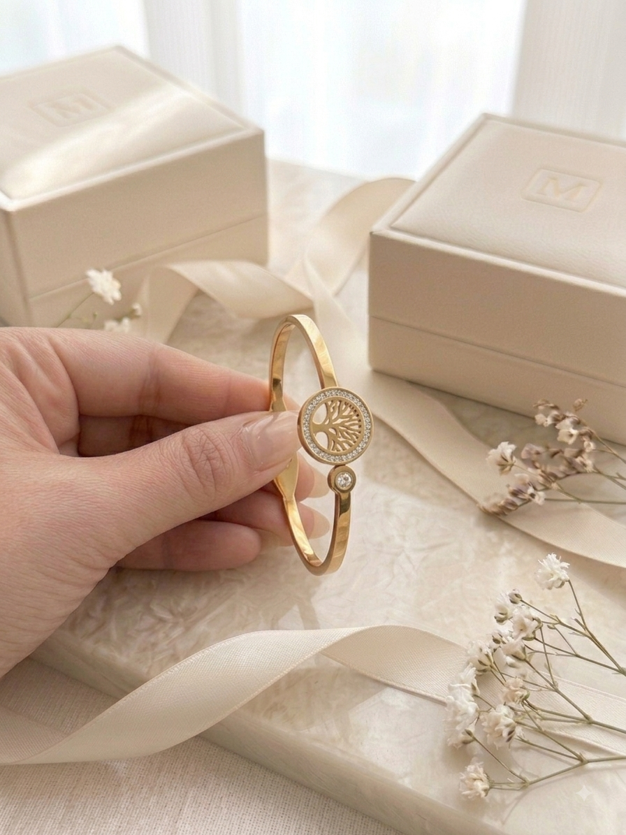 Premium Stainless Steel Bangle Bracelet for Women | Adjustable One Size |Daily Wear & Casual Jewelry
 Stainless Steel Open Cuff Bangle