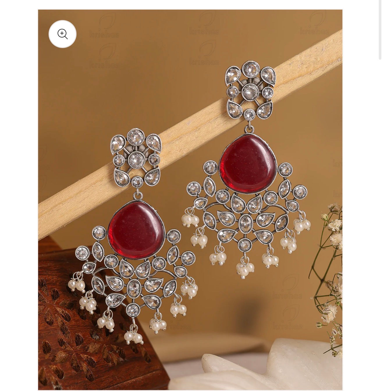 Floral Dangler Earrings