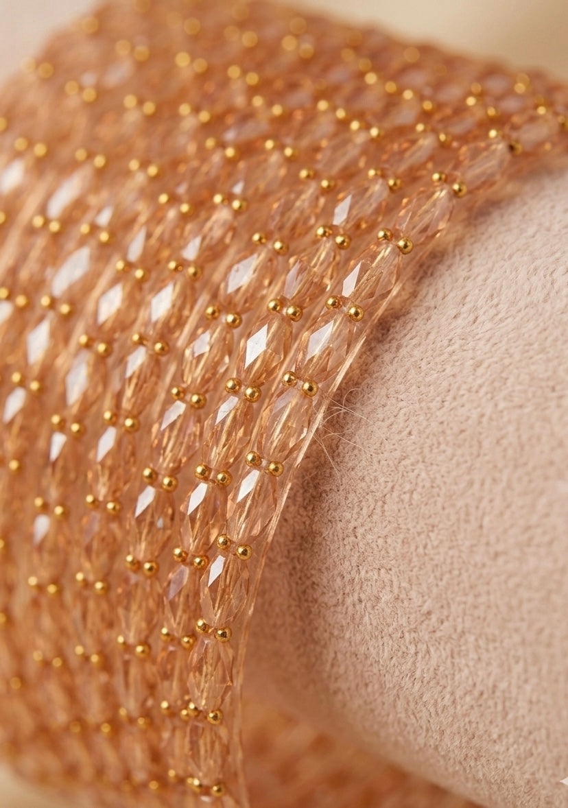 Honey Color Raindrop Glass Bangles Trending Kashmiri for Special Occasions Eid Weddings