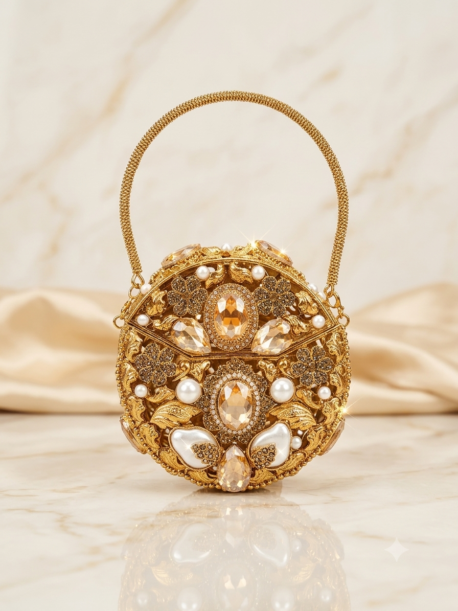 Ottoman Gem Jewel Clutch – A Small Bag with a Grand Statement  (Free Delivery)